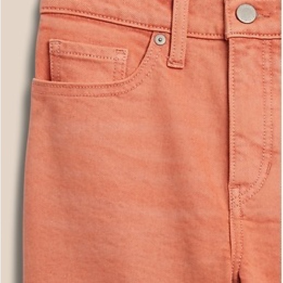 Banana Republic High-Rise Slim Jeans Size 28 Short Rose Quartz Terracotta - Picture 11 of 12